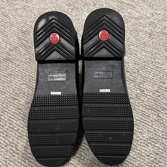 Hunter Black Glossy Ankle Boots - Picture 4 of 4